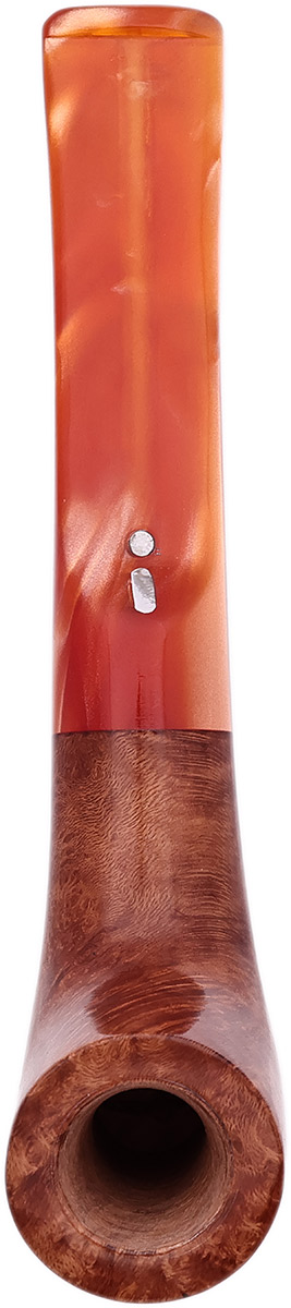 Cutters & Accessories Jacono Toscano Mouthpiece- Briar Bent Classic (Orange Shimmer Saddle Stem) (EE)