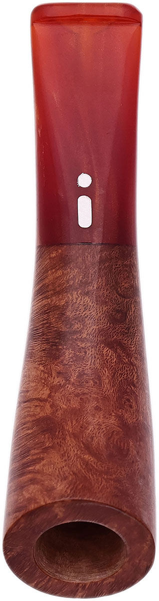 Cutters & Accessories Jacono Toscano Mouthpiece- Briar Angled Classic (Orange Shimmer Tapered Stem) (EE)