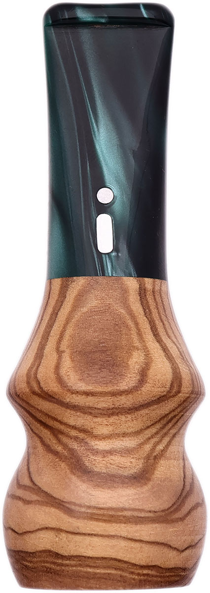 Cutters & Accessories Jacono Toscano Mouthpiece- Boxwood Hourglass (Emerald Saddle Stem) (EE)