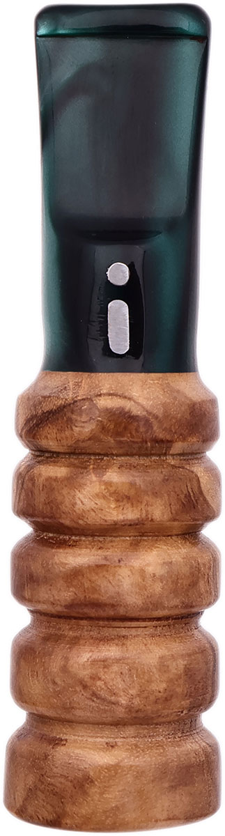 Cutters & Accessories Jacono Toscano Mouthpiece- Olivewood Honeycomb (Emerald Saddle Stem) (EE)