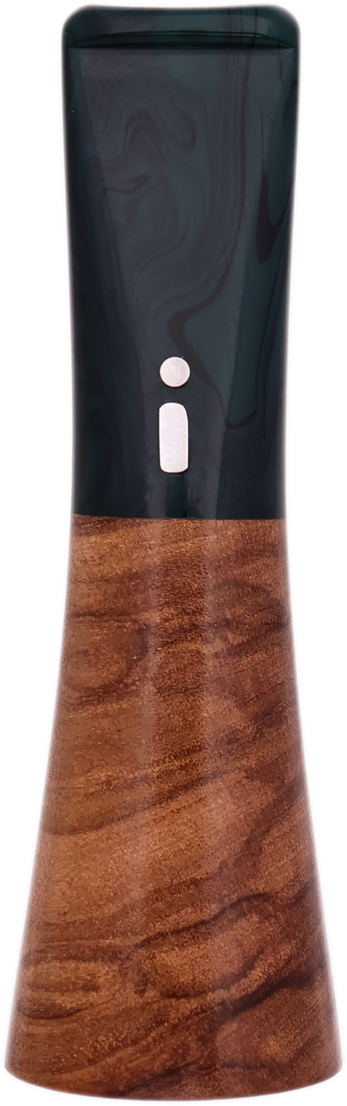 Cutters & Accessories Jacono Toscano Mouthpiece- Olivewood Trumpet (Green and Black Swirl Tapered Stem)
