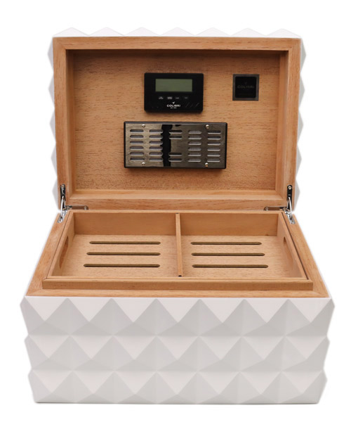 Humidors & Travel Cases Colibri Humidor - Grand Quasar White
