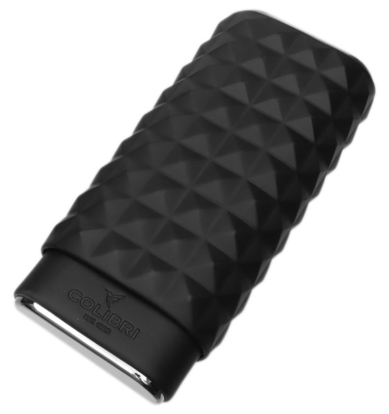 Humidors & Travel Cases Colibri Quasar Triple Cigar Case Black