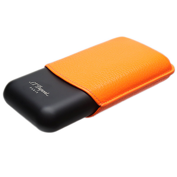 Humidors & Travel Cases S.T. Dupont Three Cigar Case Flourescent Orange