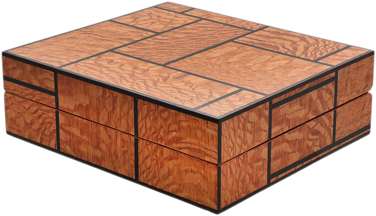 Humidors & Travel Cases Milwaukee Humidor Co. Dry Box with Leopardwood and Poplar