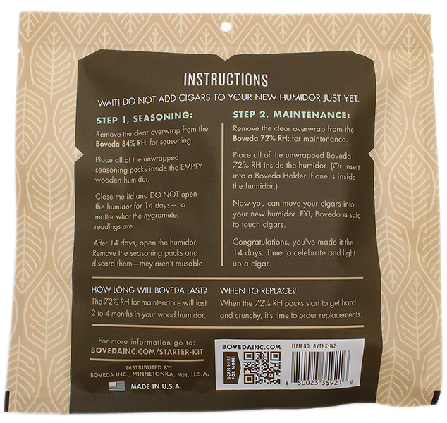 Humidification Boveda Humidor Starter Kit (50-Count Humidor)