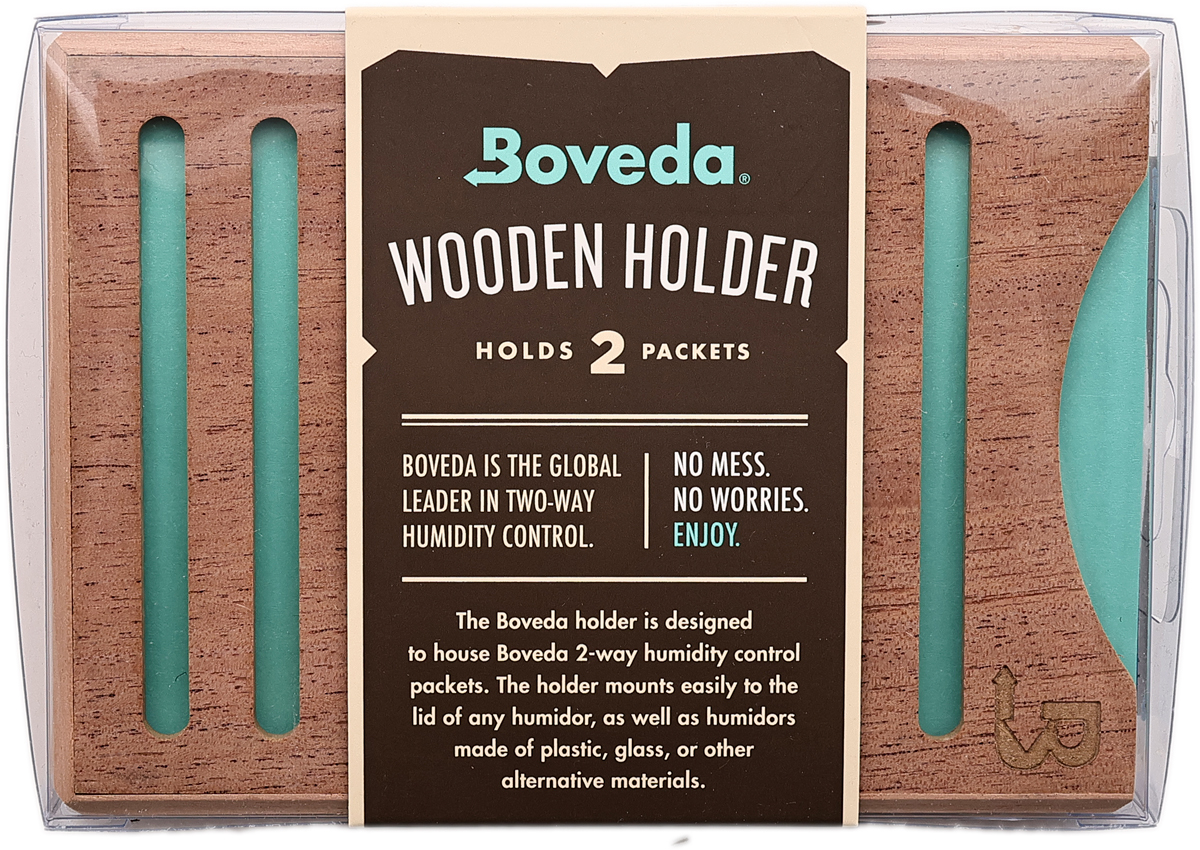 Humidification Boveda Wood Holder (fits 2 packets side-by-side)