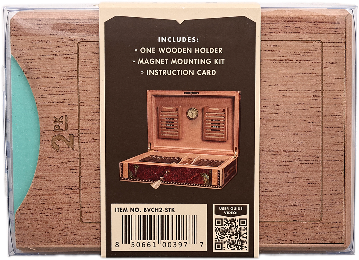 Humidification Boveda Wood Holder (fits 2 packets side-by-side)