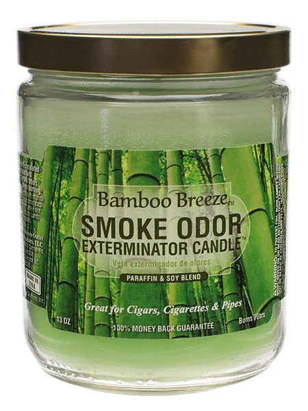 Home Fragrance Smoke Odor Exterminator Candle Bamboo Breeze 13oz