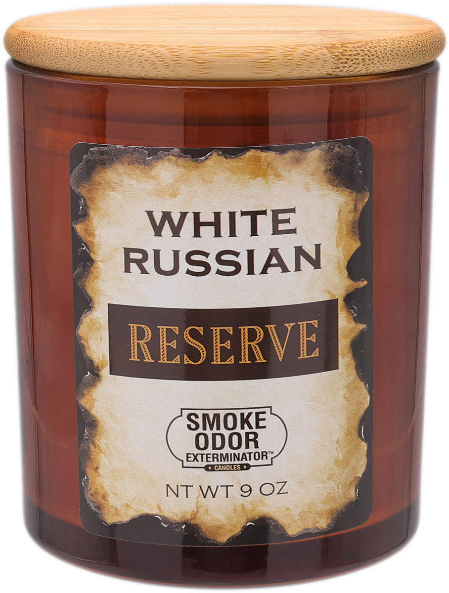 Home Fragrance Smoke Odor Exterminator Candle White Russian 9oz
