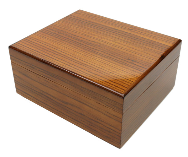 Cigar Humidors Savoy Zebrawood Small Humidor