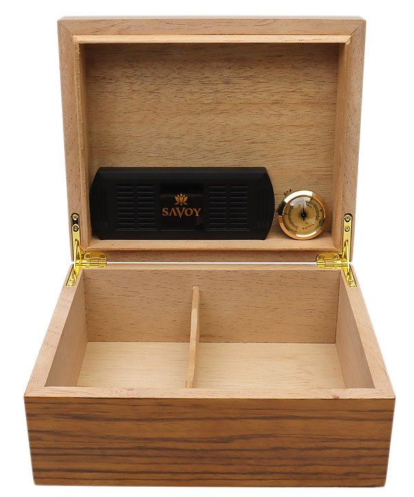 Cigar Humidors Savoy Zebrawood Small Humidor
