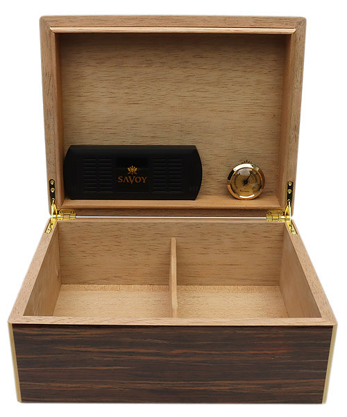 Cigar Accessories Savoy Black Calabash Medium Humidor