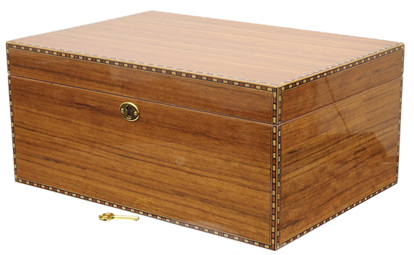 Cigar Accessories Savoy Marquis Caramel Elm Large Humidor