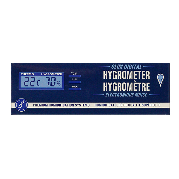 Humidification Brigham Hygrometer/Thermometer - Digital Slim