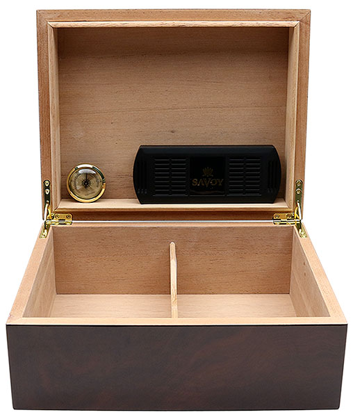 Humidors & Travel Cases Savoy Walnut Medium Humidor