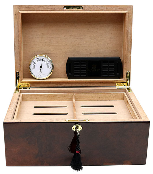 Humidors & Travel Cases Savoy Walnut Large Humidor
