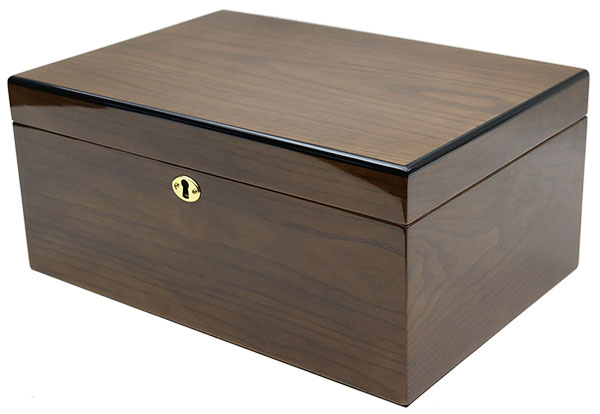 Cigar Accessories Savoy Ash Burl Large Humidor