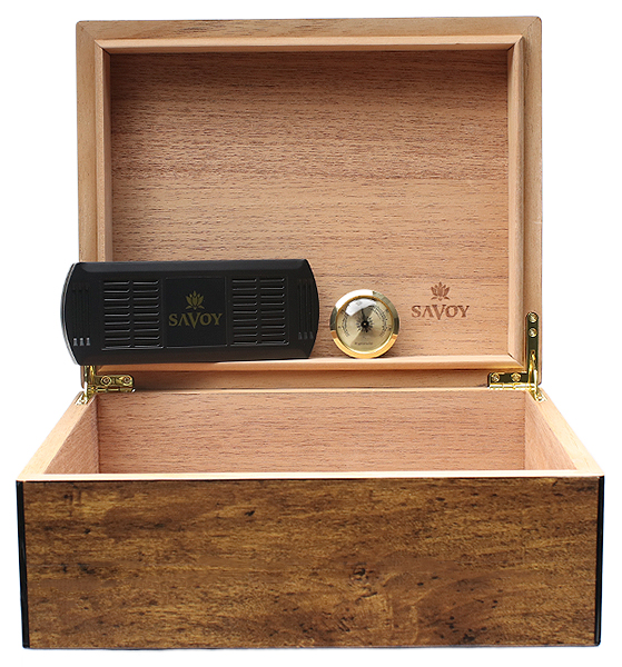 Cigar Accessories Savoy Mesquite Medium Humidor