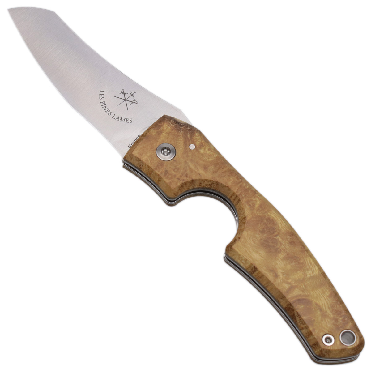 Cutters & Accessories Les Fines Lames Le Petit Cigar Cutter Acacia Burl