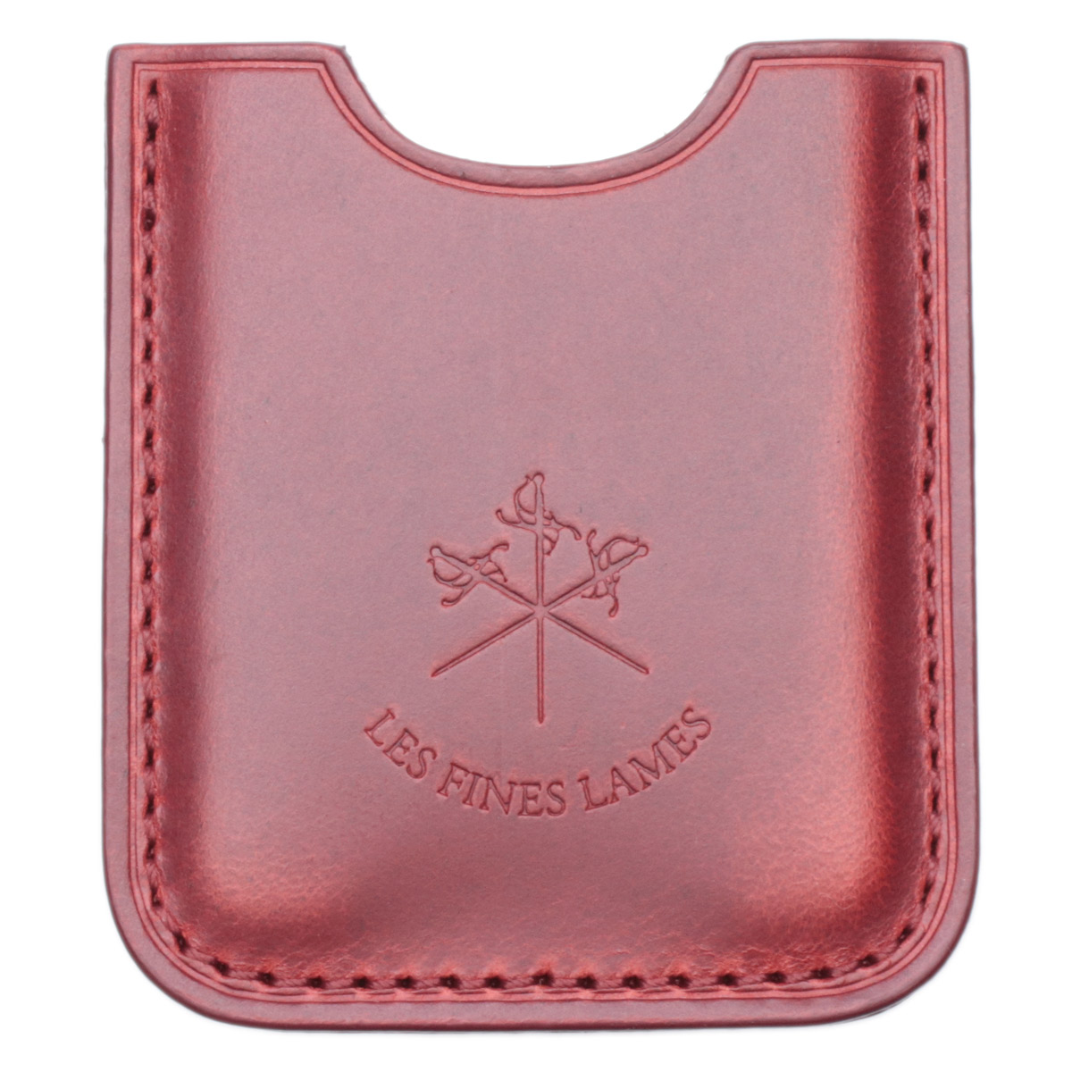 Cutters & Accessories Les Fines Lames Leather Cigar Stand Cherry Red