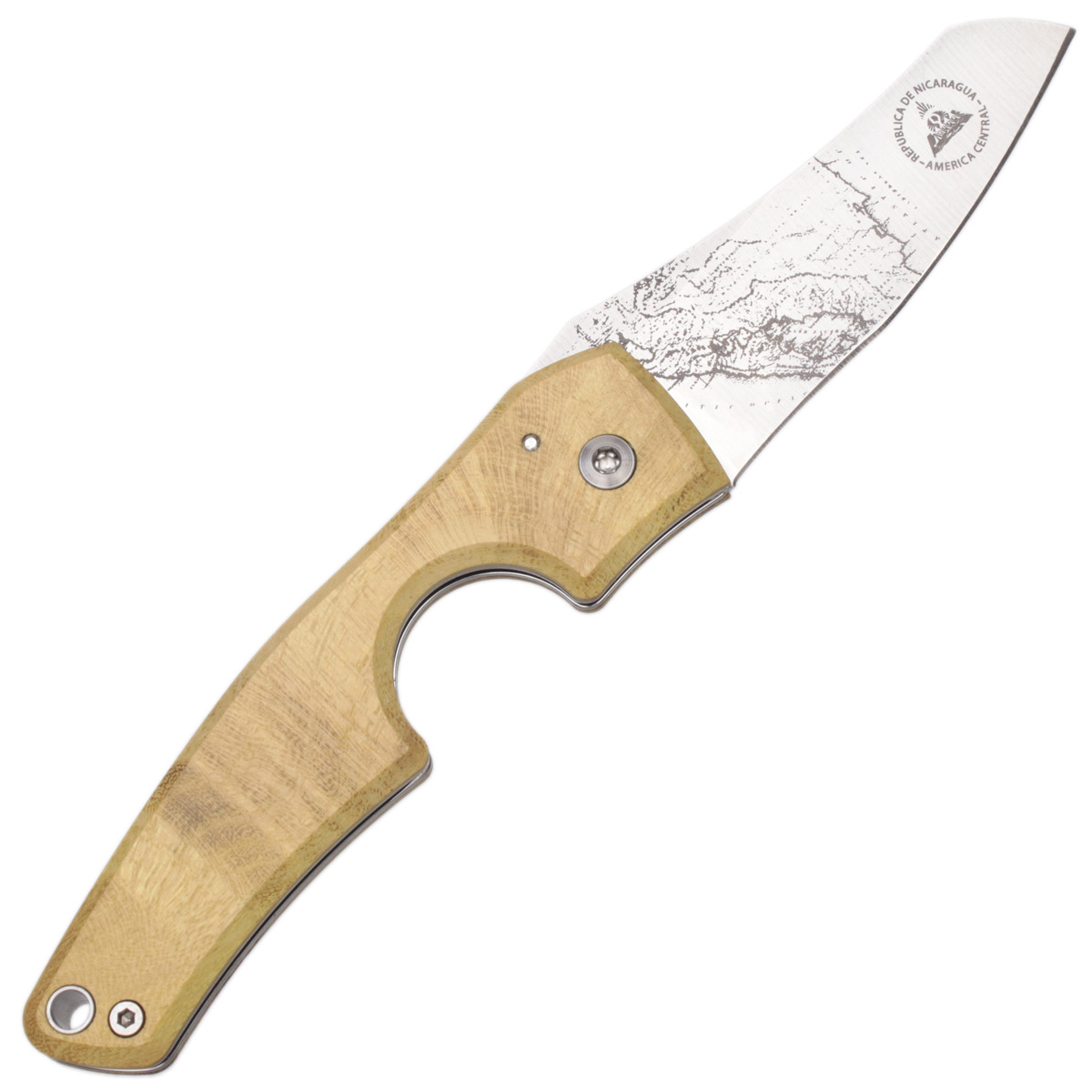 Cutters & Accessories Les Fines Lames Le Petit Compass Cigar Cutter Nicaragua Acacia