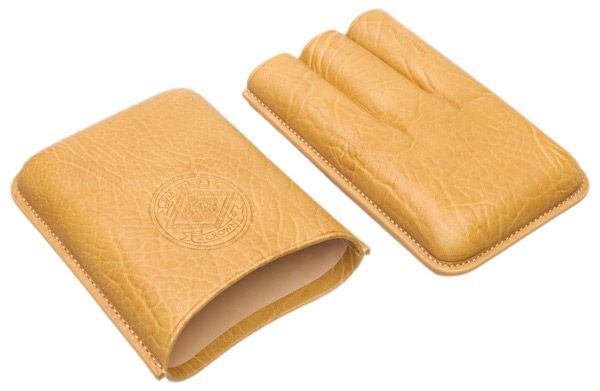 Humidors & Travel Cases Diamond Crown Birch Leather Case Tan