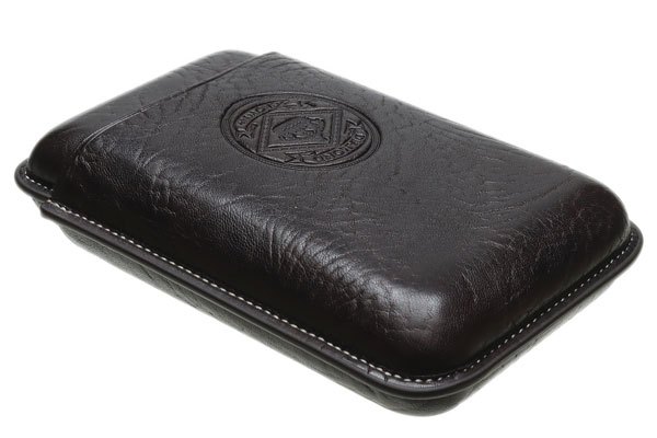 Humidors & Travel Cases Diamond Crown Greywood Leather Case Chocolate