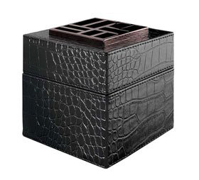 Home Fragrance Easy Scent Black Leather Cube Diffuser