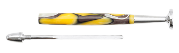 Pipe Supplies 8deco Classic Tamper Brown with Yellow, White Swirl