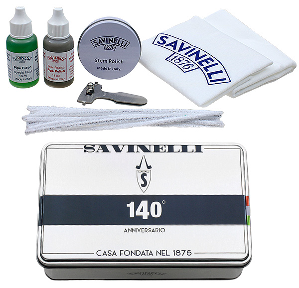 Kit Premium Completo Pulizia Pipa Savinelli in Latta - Pipeonline