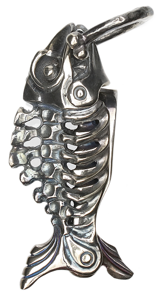 Pipe Supplies Glotov Fish Electroplated Brass Tamper with Case