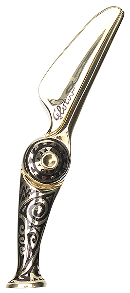Pipe Supplies Glotov Rugby Electroplated Brass Tamper with Case