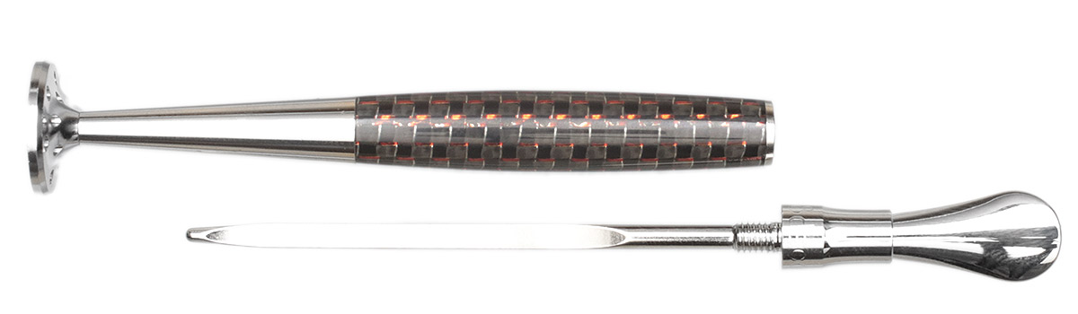 Tampers & Tools 8deco Tamper - Legend Carbon Fiber Red