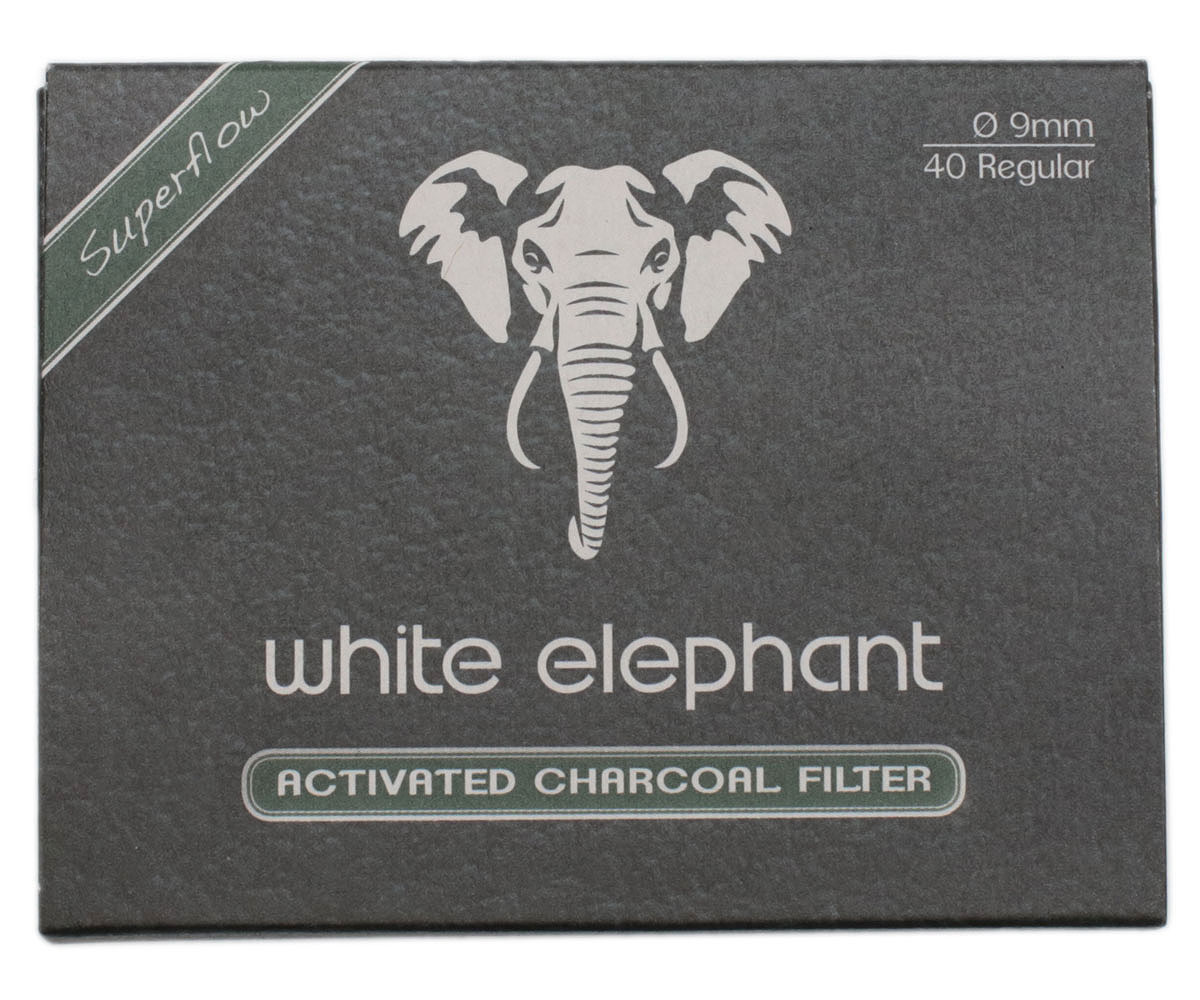 250 Pfeifenfilt Supermix Filter White Elephant Natural Meerschaum Filter 9mm 