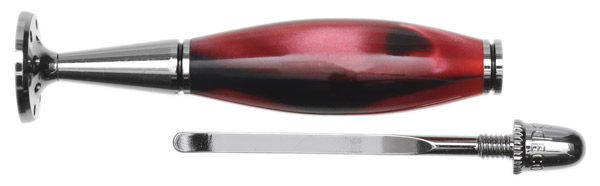 Tampers & Tools 8deco Tamper - Buddha Belly Red & Black Swirl