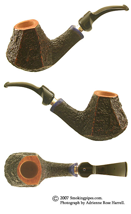 Ardor Urano Fantasy Black Rusticated Paneled Volcano with Silver
