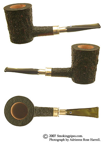 Ardor Ninfea Urano Black Rusticated Poker with Silver Spigot