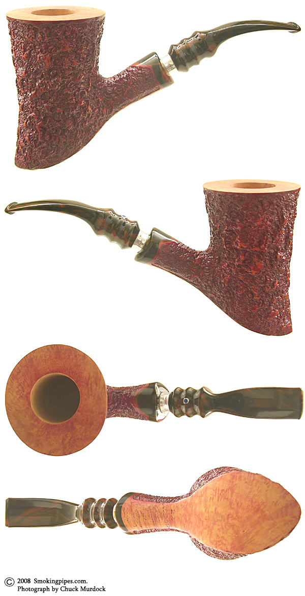 Ardor Urano Giant Red Brown Rusticated Skater with Silver