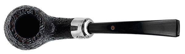 Ashton Pebble Grain Bent Billiard with Silver Army Mount (XXX)