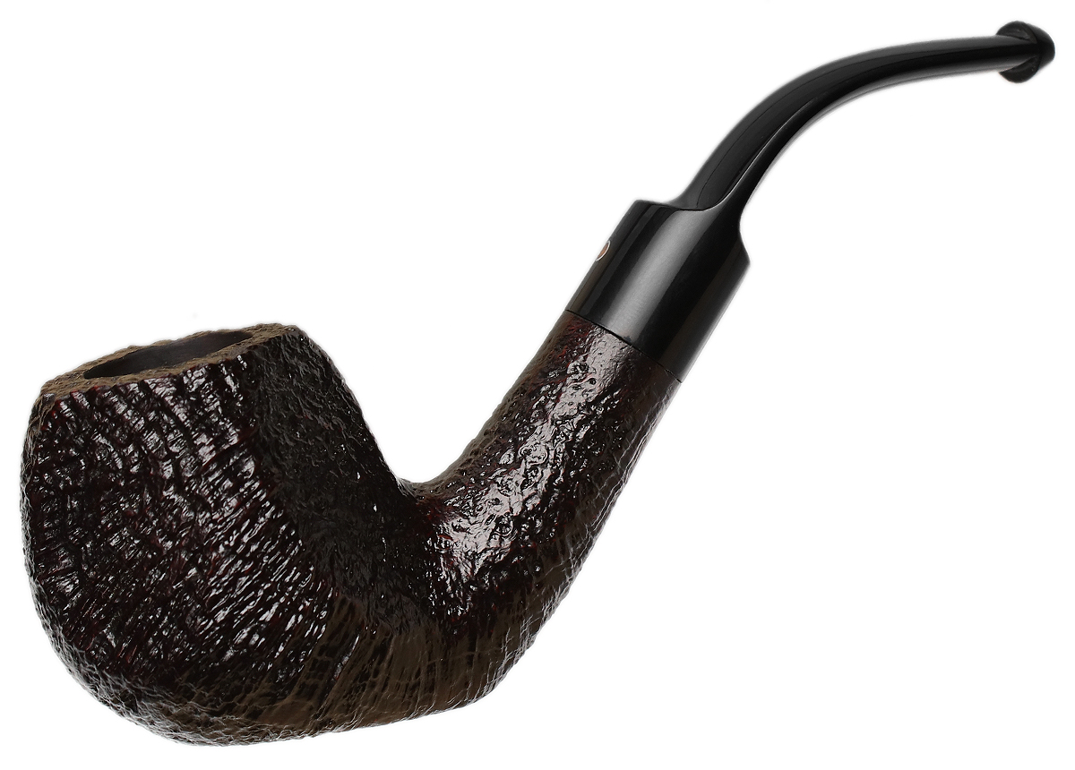 Ashton: Pebble Grain Paneled Bent Apple (XXX) Tobacco Pipe