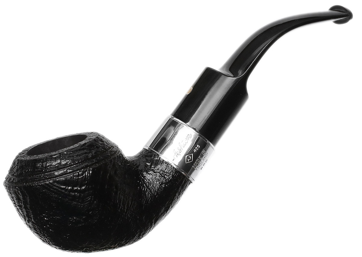 Ashton: Ebony Rhodesian with Silver (XX) Tobacco Pipe