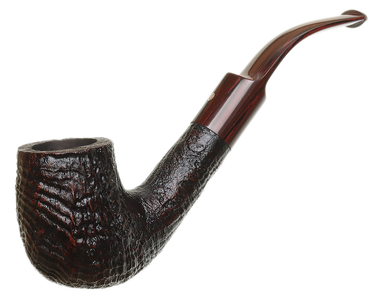 Ashton: Brindle Bent Billiard (XXX) Tobacco Pipe