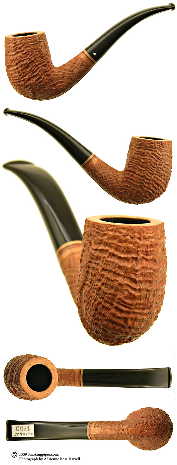 Becker Sandblasted Bent Billiard (Three Clubs)