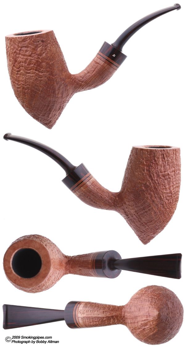 Becker Sandblasted Bent Billiard (Three Clubs)