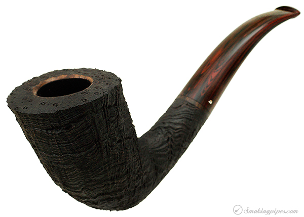 Becker Sandblasted Strawberry Wood Bent Dublin (Three Clubs)