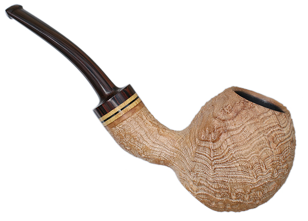 Becker Sandblasted Strawberry Wood Bent Apple (Four Clubs)