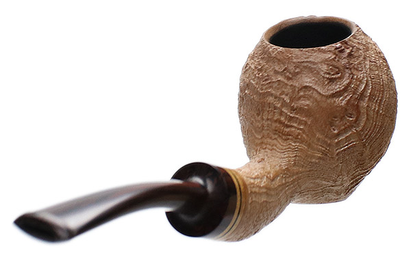 Becker Sandblasted Strawberry Wood Bent Apple (Four Clubs)