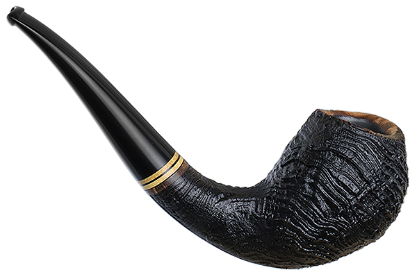 Becker Sandblasted Strawberry Wood Bent Egg (Four Clubs)