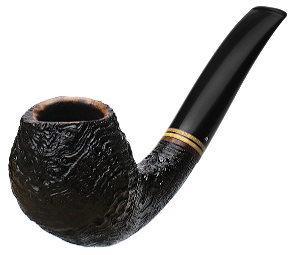 Becker Sandblasted Strawberry Wood Bent Egg (Four Clubs)